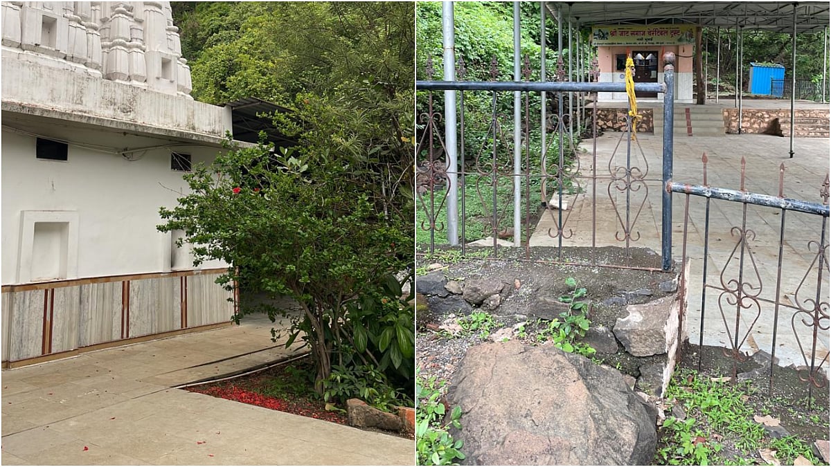 Illegal temple on Belapur Hill 